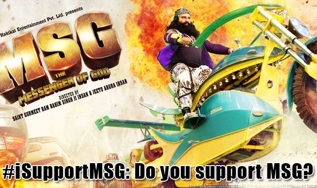 #iSupportMSG trends on Twitter: Rockstar baba Ram Rahim Singh's followers come out in support of the film