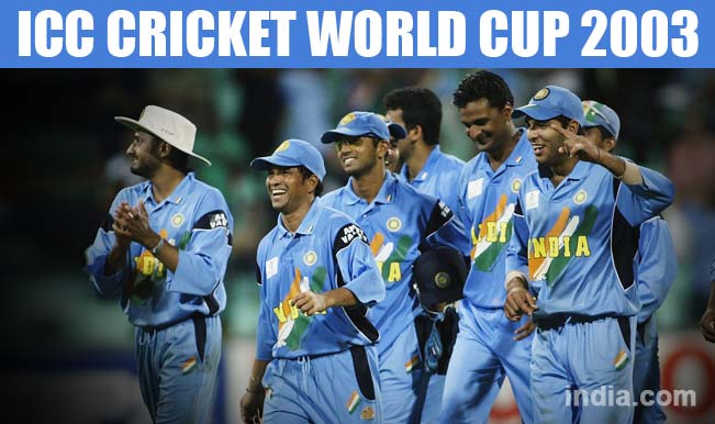 icc world cup 2003 india match list