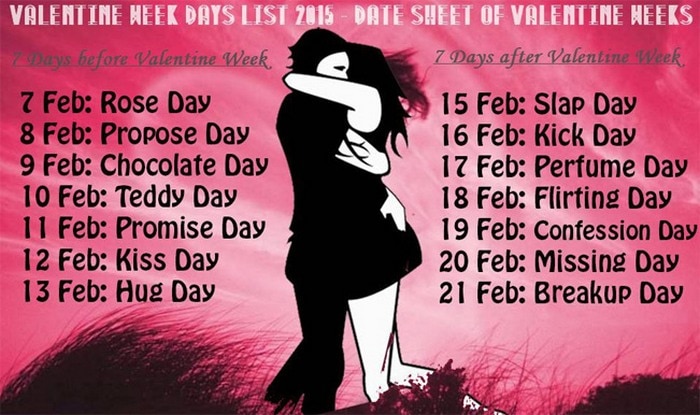 Anti Valentine S Day 2015 Dates For Slap Day Kick Day Break Up