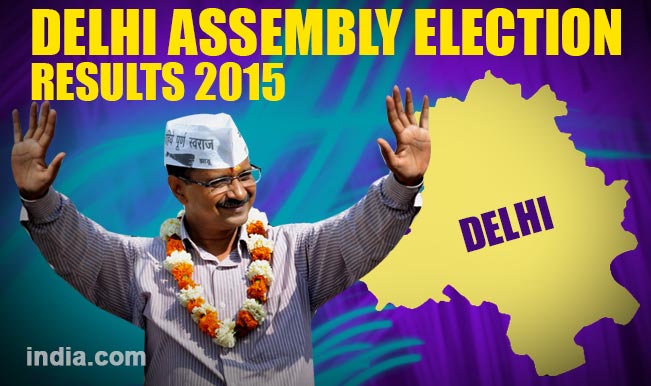 Delhi Assembly Election Results 2015 Live News Update: AAP wins 67 seats, Arvind Kejriwal to stake claim to form government