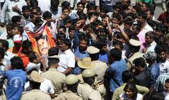 IAS D K Ravikumar’s death: ‘Protesting’ ABVP workers clash with police