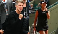 Bastian Schweinsteiger cheers girlfriend Ana Ivanovic as she reaches French Open 2015 quarterfinals