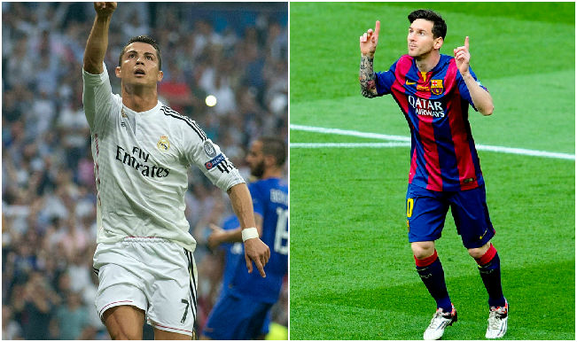 European Golden Shoe 2014 15 Cristiano Ronaldo pips Lionel Messi in top goalscorers race India