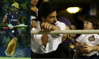 Shah Rukh Khan and AbRam missing Kolkata Knight Riders in IPL 2015 Final at Eden Gardens badly!