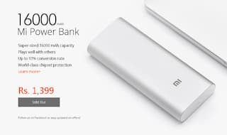 Xiaomi Mi Band and 16000 mAh Power Bank sold out