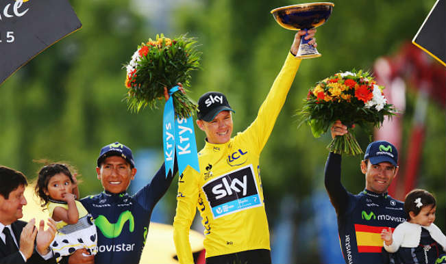 Chris Froome wins the Tour De France 2015, his second title