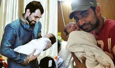 Mohammed Shami with daughter Aaira: Indian cricketer shares cute pictures of newly born baby girl!