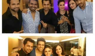 Amruta Khanvilkar & Himmanshoo Malhotra celebrate Nach Baliye 7 victory with friends!