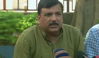 AAP leader Sanjay Singh asked to leave polling booth by Delhi Election Commission officials (Watch Video)