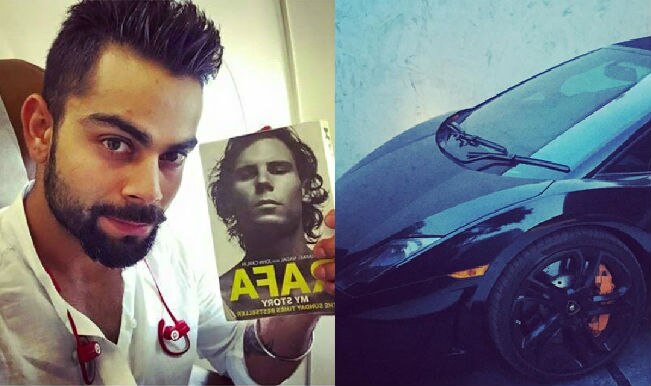 Virat Kohli reads Rafael Nadal’s autobiography; drives Black Lamborghini Gallardo Spyder!