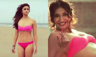 To wear a bikini, one must have the perfect bikini curve. It is not so easy to get that bikini body. Alia Bhatt has undergone rigorous training in order to get that prefect bikini body. Apart from Alia Bhatt, even Sonam Kapoor had once posed wearing bikini in her movie 'Bewakoofiyaan'. It is tough to decide who looks ravishing in the pink bikini.