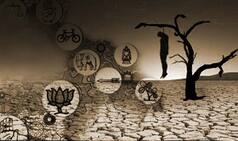 Farmers’ suicide continue, politicians play blame game