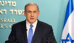 Protests outside Downing Street over Israeli PM Benjamin Netanyahu's UK visit