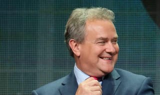 Downton Abbey's actor Hugh Bonneville shoots as Lord Mountbatten in Jodhpur