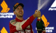 Sebastian Vettel ends Mercedes’ qualifying streak to clinch pole position for Singapore Grand Prix
