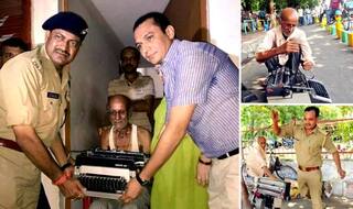 UP old man received new typewriter after pics of policeman’s rowdy act went viral