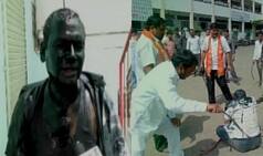 Shiv Sena shames again, blacken face of RTI activist
