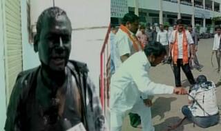 Shiv Sena shames again, blacken face of RTI activist