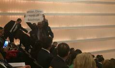 Nawaz Sharif heckled during speech at US think-tank