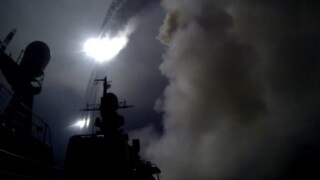 Russian missile strikes destroy several IS positions in Syria