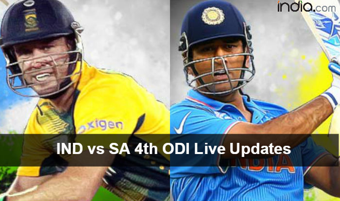 india vs south africa 4th odi live score