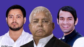 Lalu Prasad Yadav's sons trailing from Mahua and Raghopur in Bihar Assembly Elections 2015; BJP+ leads on 104 , JD+ on 67 and Others on 4