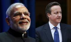 David Cameron offers to lend support to Narendra Modi's goal of preparing young Indians for 21st century
