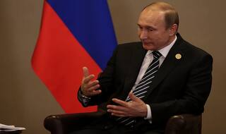 Vladimir Putin makes surprise visit to Crimea after power shortages