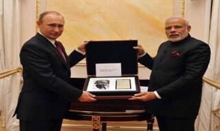 Vladmir Putin gifts Narendra Modi handwritten page from Mahatma Gandhi's dairy