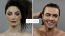 100 years of beauty: Style for men and women side by side in one video