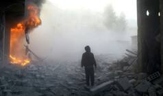 Heavy Russian airstrikes as Syrian army fights IS in Palmyra