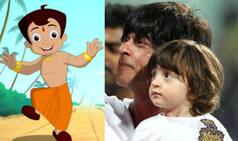 Shah Rukh Khan & son AbRam meet Chhota Bheem!