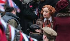 Wonder Woman on the set: Lucy Davis as Etta Candy is unrecognisable!