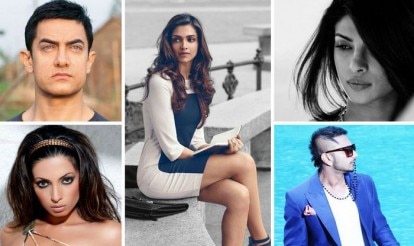 Aamir Khan, Yo Yo Honey Singh, Deepika Padukone, Priyanka Chopra, Shama