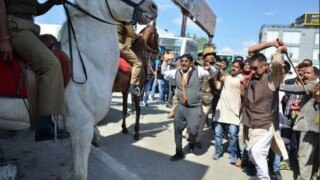 BJP MLA Ganesh Joshi breaks horse's leg during protest in Uttarakhand; case to be filed (Watch Video)