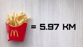Here's how many kilometers you need to run to burn the calories off each of these foods!
