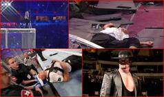 WWE WrestleMania 32 Undertaker vs Shane McMahon: Watch Shane fall over 20-feet trying to elbow drop The Undertaker!