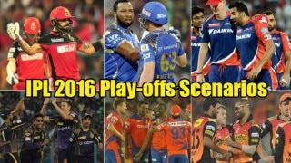 IPL 2016 playoffs qualification scenarios: Here is how teams can qualify for playoffs