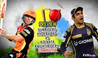 Preview, Sunrisers Hyderabad (SRH) vs Kolkata Knight Riders (KKR) IPL 2016 Eliminator: Sunrisers look to pip favourites KKR