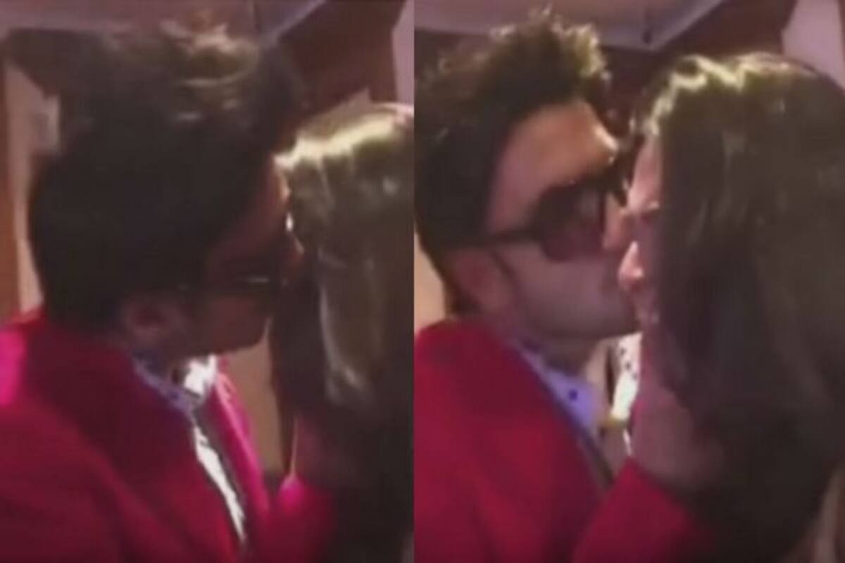 Ranveer Singh caught on camera kissing female fan, while Deepika ...