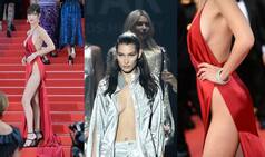 Shocking: Bella Hadid wardrobe malfunction in revealing outfits at Cannes 2016 and amfAR Cinema Against AIDS 23 (Video)