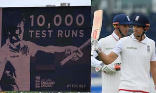 Alastair Cook becomes youngest batsman to score 10,000 Test runs, breaks Sachin Tendulkar's record