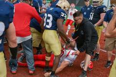 Charity American football game erupts into an ugly brawl