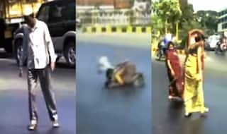 Watch: Tar road melts in Gujarat, makes it difficult to walk (Video)