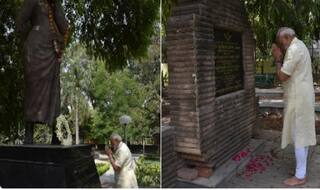 Narendra Modi pays floral tribute at Chandra Shekhar Azad memorial