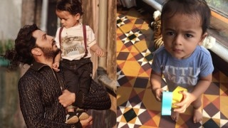 Aww! Genelia Deshmukh posts adorable picture of Riteish Deshmukh and son Riaan, the perfect father-son duo!