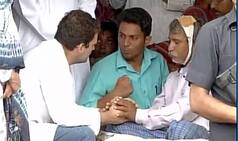 Rahul Gandhi meets kin of Dalit youth who were beaten in Una