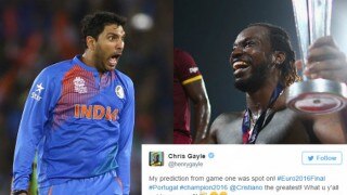 Euro 2016 Final: Yuvraj Singh, Chris Gayle and other cricketers celebrate Portugal's win over France