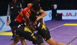 Pro Kabaddi PKL 4 2016 Telugu Titans vs Bengaluru Bulls Video Highlights & Match Result: Telugu Titans beat Bengaluru Bulls 32-24
