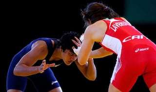 Babita Kumari gets outperformed by Greece's Maria Pervolaraki